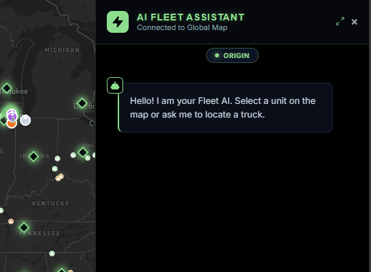Truzer.ai How It Works step 1: driver Mike submits a POD photo and truck snapshot, then taps "Scan for Opportunities" to query the ontology for backhaul matches.